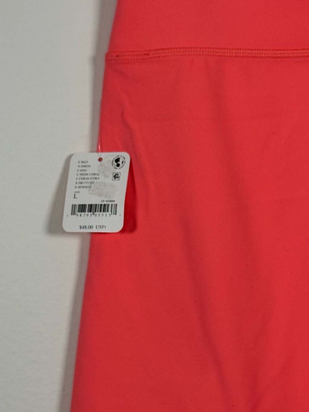 Free People Movement High Rise Shorts Neon Coral Size L - Picture 5 of 7